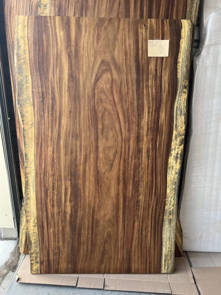 Table 6A live edge slab