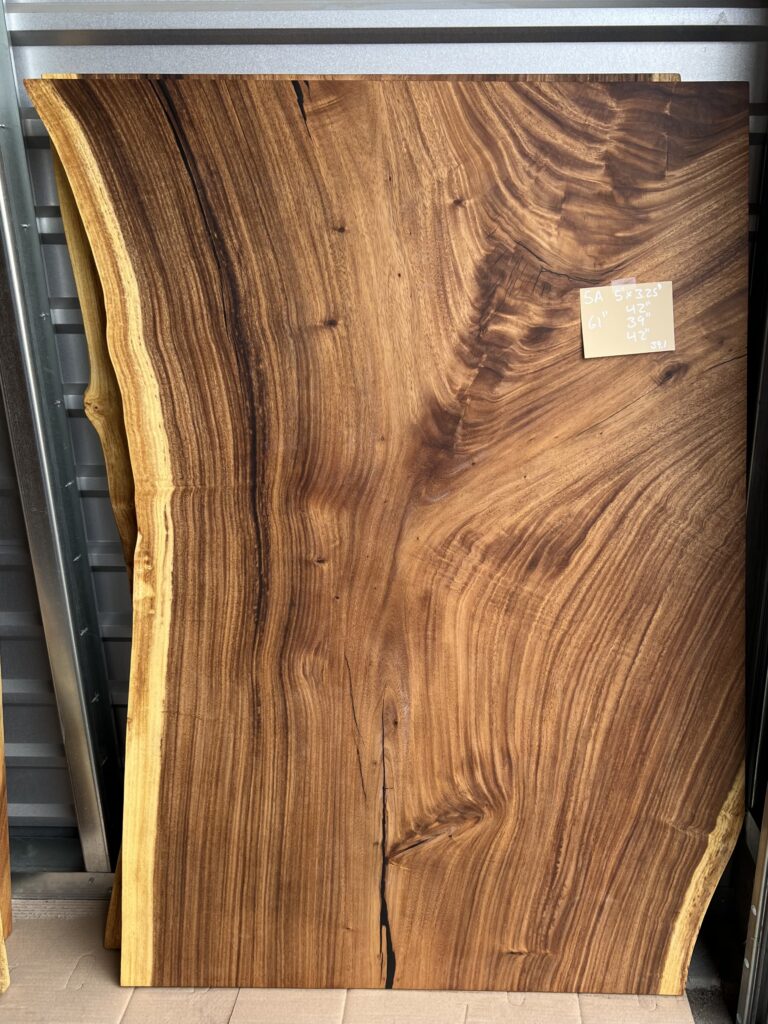Table 5A live edge slab