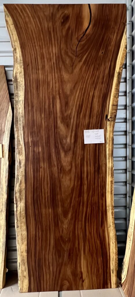 Table 10B live edge slab