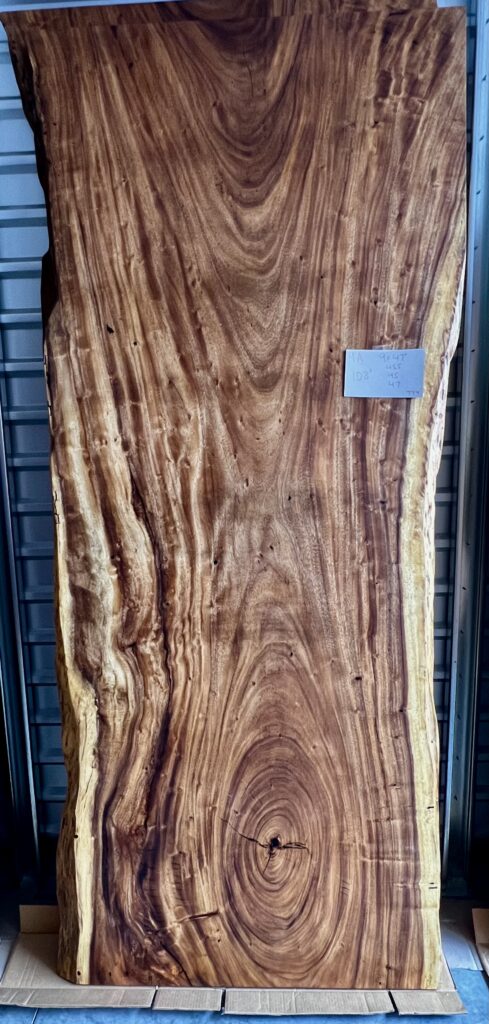 Table 9A live edge slab